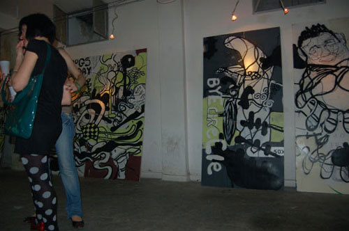 exhibition of canvases by Andreas Karaoulanis